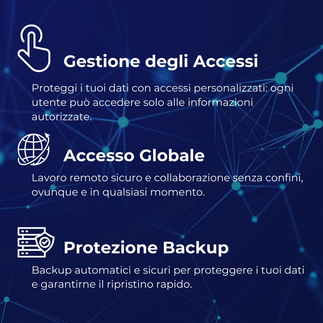 L’Hybrid Cloud unisce il meglio di due mondi: la scalabilità e flessibilità del cloud pubblico e la sicurezza di un’infrastruttura fisica in sede. Questa combinazione rappresenta la soluzione ideale per aziende di ogni settore e dimensione.